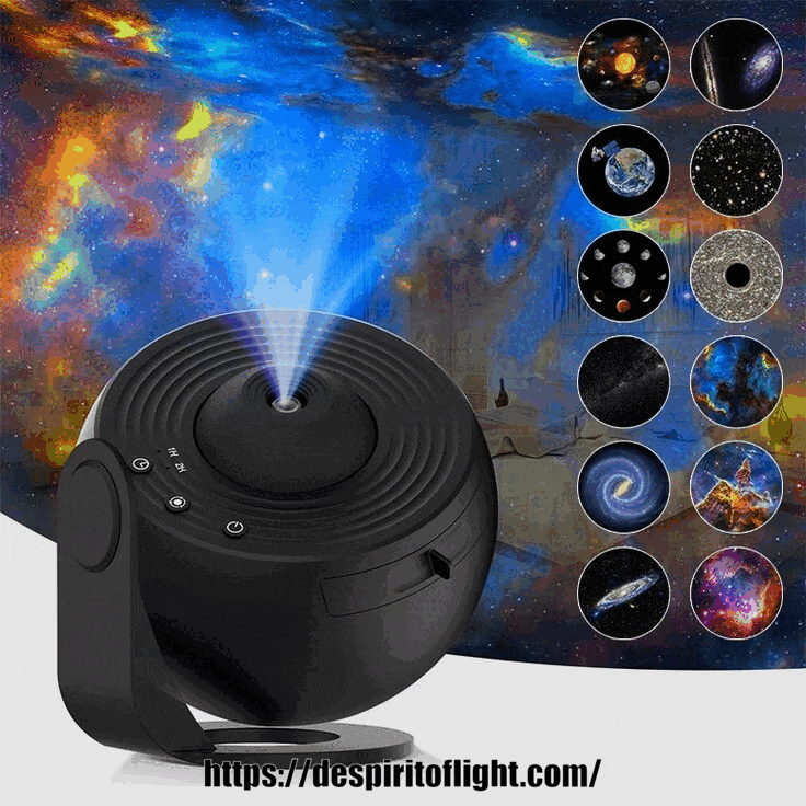 De Spirit Of Light Starry Sky Galaxy Projector De Spirit Of Light Ambient Lighting Ceiling Projector Kids Room Lighting LED Projector Night Light Room Decor Star Projector Starry Sky Projector