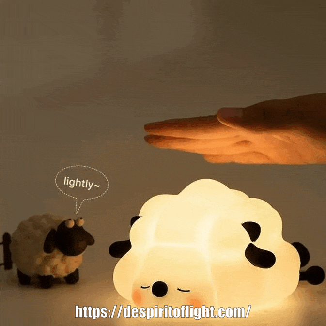De Spirit Of Light Cute Animal LED Night Light - Adorable Illumination for Any Room De Spirit Of Light Ambient Lighting Animal Night Light Battery Operated Lamp Children's Night Light Cute Night Light Desk Accessories Home Decor Kids Room Lighting LED Light LED Lighting Modern Lighting Soft Glow Light